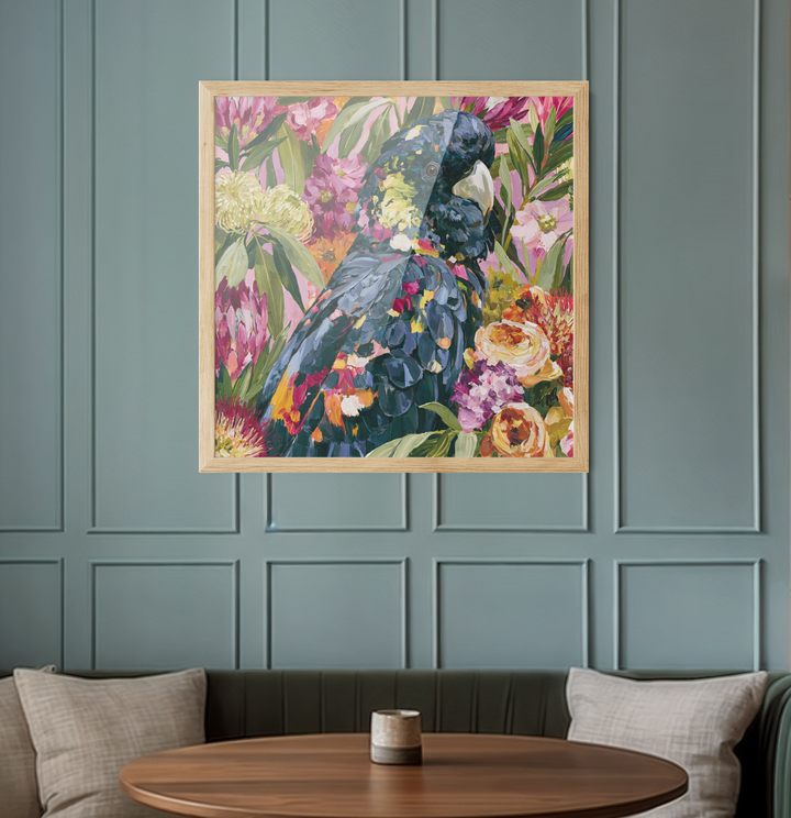 King Of The Bush by IHeartStudio - Australiana Black Cockatoo Canvas And Art Print