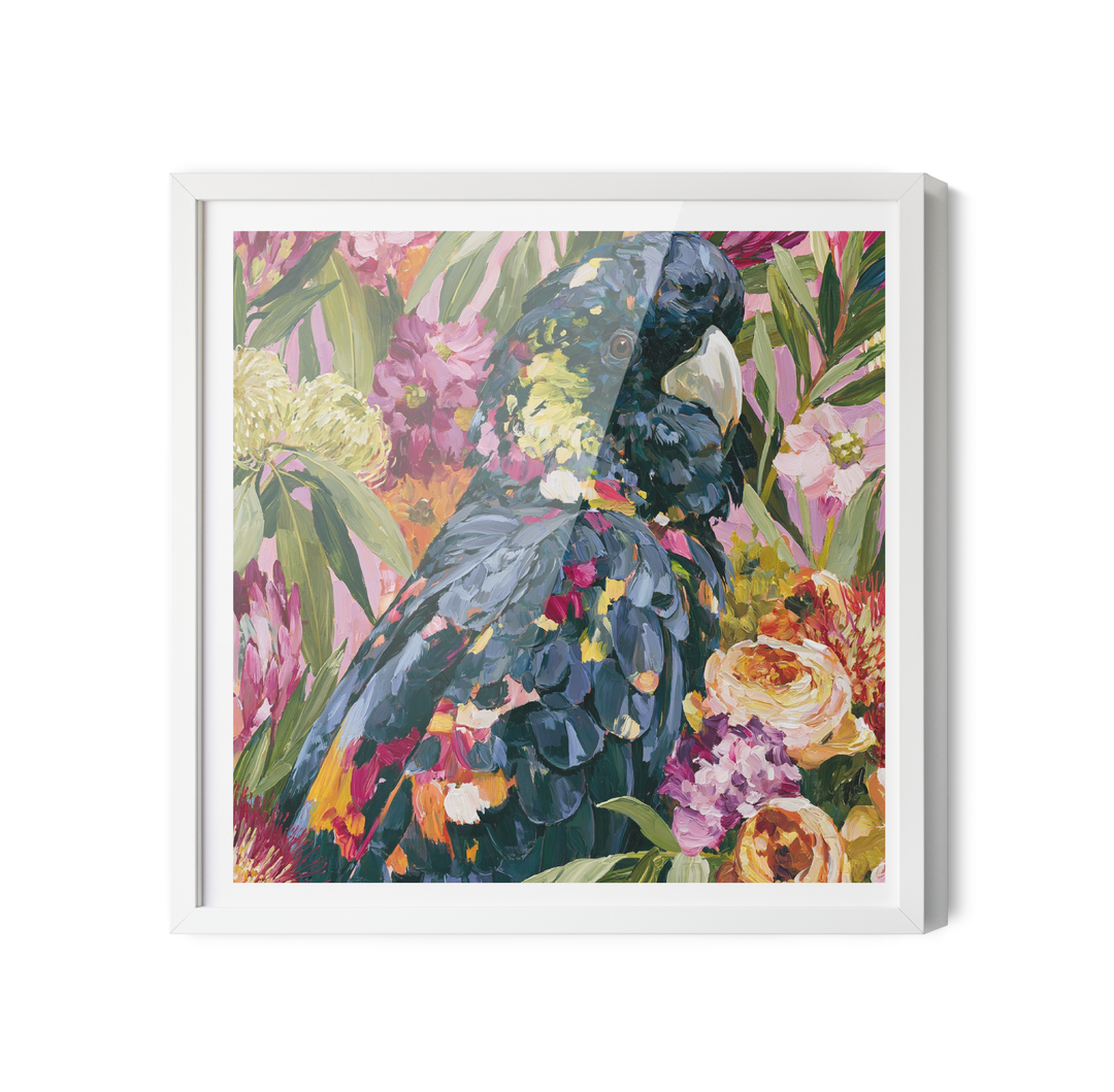 King Of The Bush by IHeartStudio - Australiana Black Cockatoo Canvas And Art Print