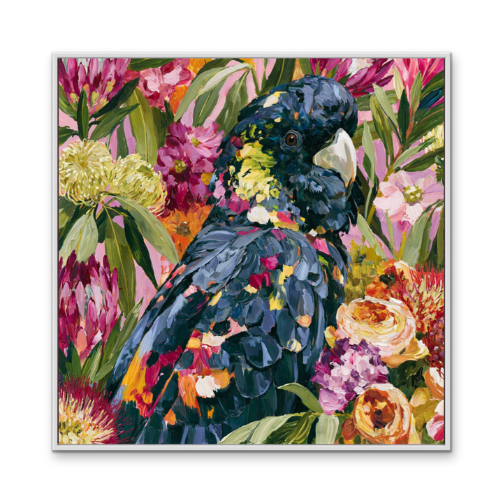 King Of The Bush by IHeartStudio - Australiana Black Cockatoo Canvas And Art Print