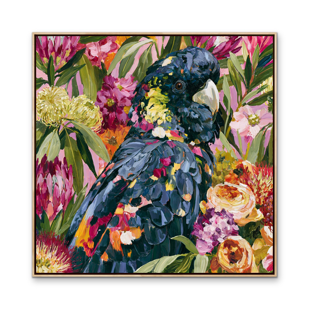 King Of The Bush by IHeartStudio - Australiana Black Cockatoo Canvas And Art Print