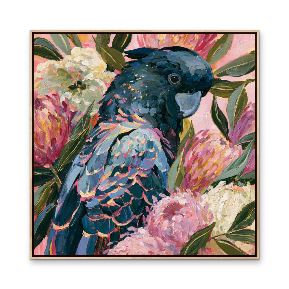 King Of The Bush II by IHeartStudio - Australiana Black Cockatoo Canvas And Art Print