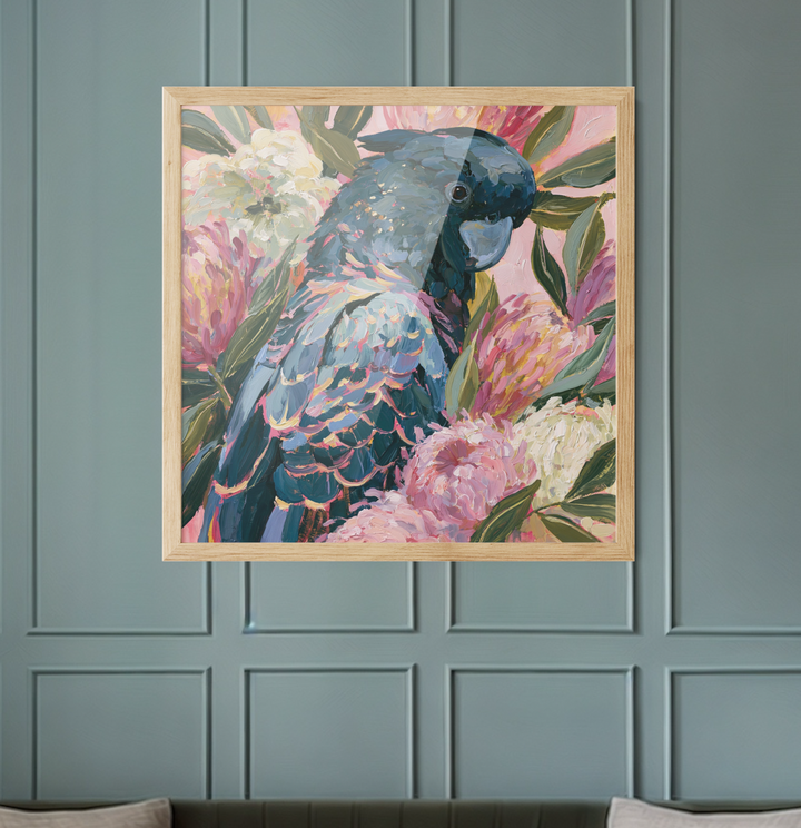 King Of The Bush II by IHeartStudio - Australiana Black Cockatoo Canvas And Art Print