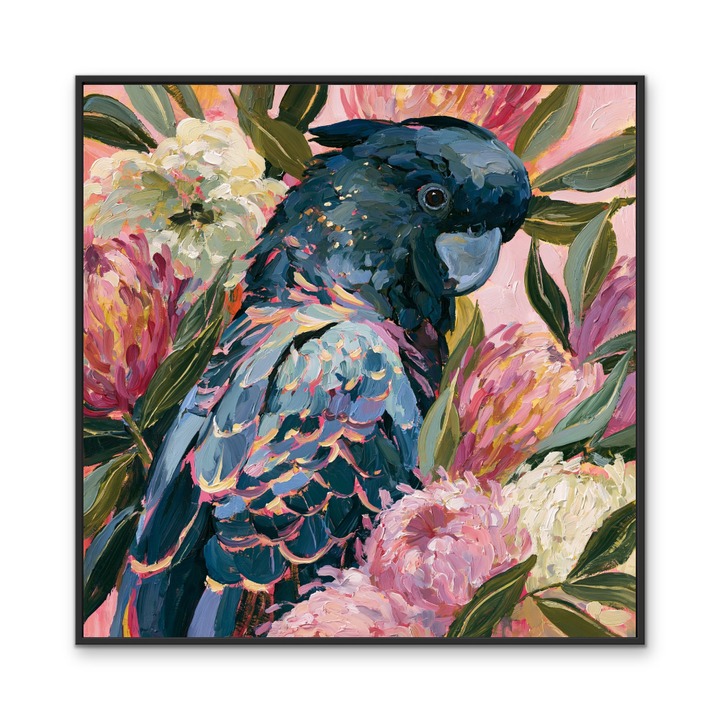 King Of The Bush II by IHeartStudio - Australiana Black Cockatoo Canvas And Art Print