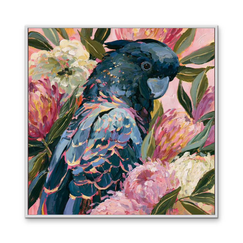 King Of The Bush II by IHeartStudio - Australiana Black Cockatoo Canvas And Art Print