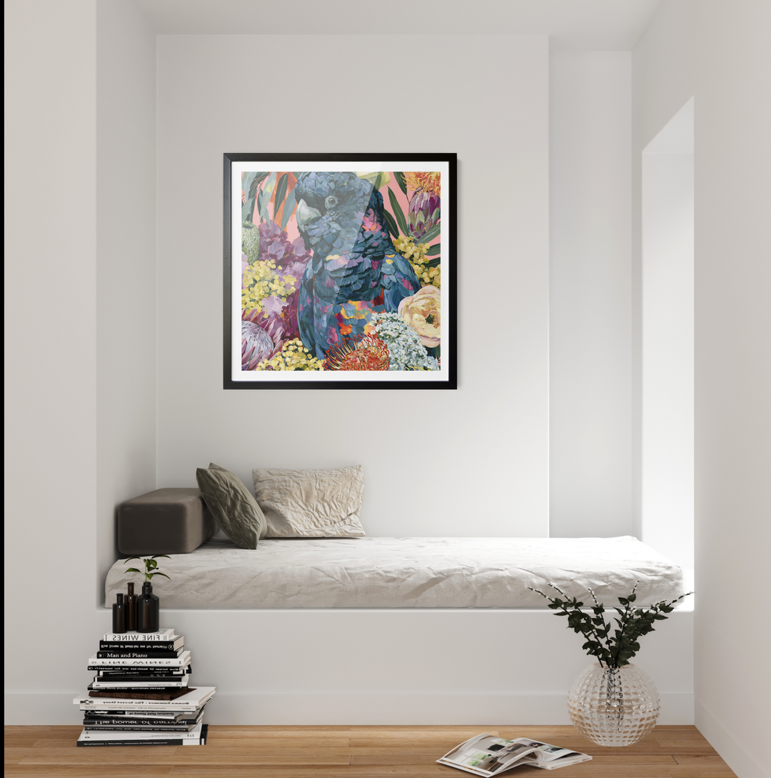 King Of The Bush III by IHeartStudio - Australiana Black Cockatoo Canvas And Art Print