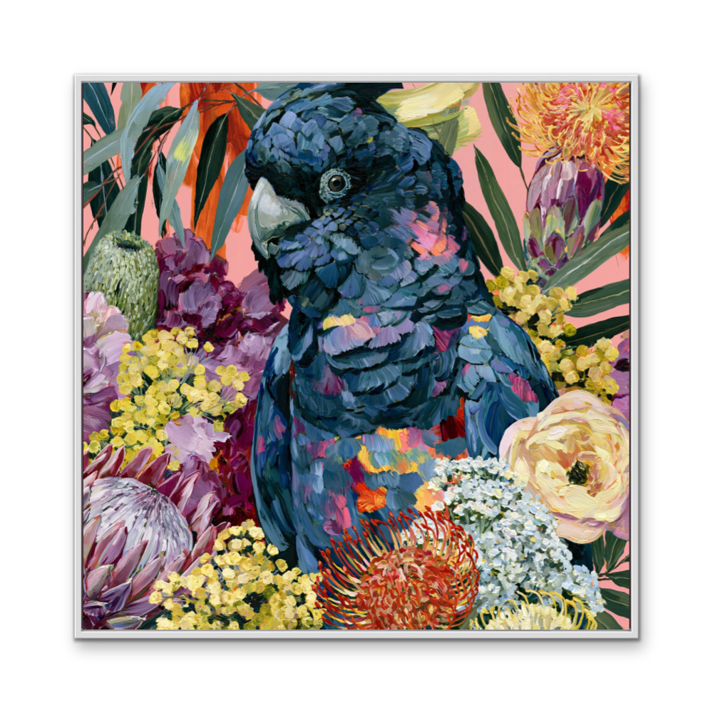 King Of The Bush III by IHeartStudio - Australiana Black Cockatoo Canvas And Art Print