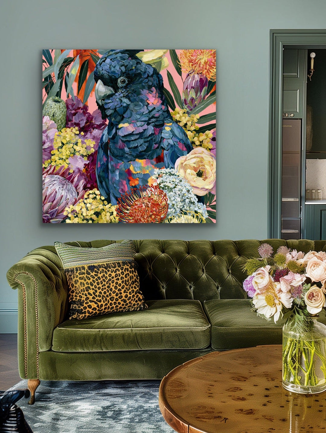 King Of The Bush III by IHeartStudio - Australiana Black Cockatoo Canvas And Art Print