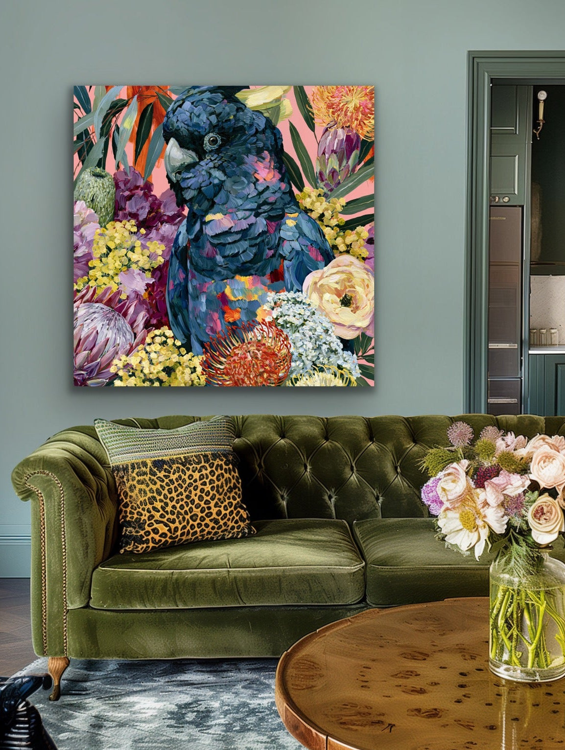 King Of The Bush III by IHeartStudio - Australiana Black Cockatoo Canvas And Art Print