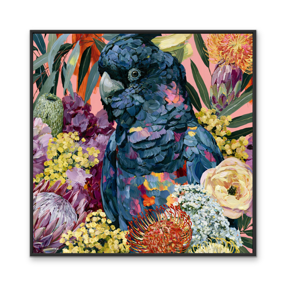 King Of The Bush III by IHeartStudio - Australiana Black Cockatoo Canvas And Art Print