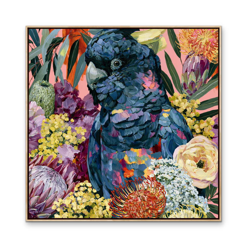 King Of The Bush III by IHeartStudio - Australiana Black Cockatoo Canvas And Art Print
