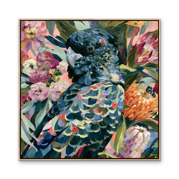 King Of The Bush IV by IHeartStudio - Australiana Black Cockatoo Canvas And Art Print