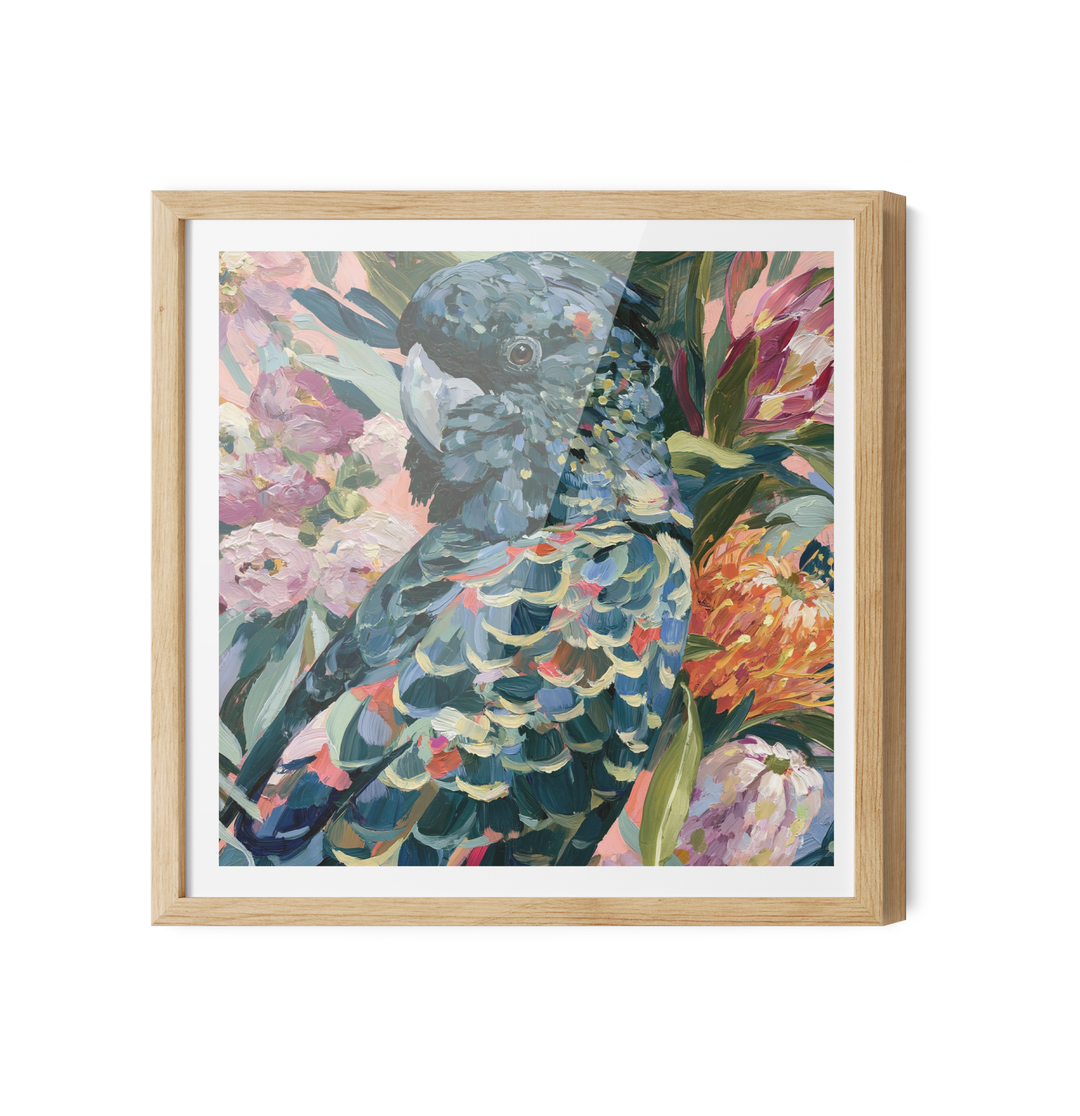 King Of The Bush IV by IHeartStudio - Australiana Black Cockatoo Canvas And Art Print