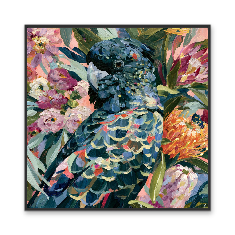 King Of The Bush IV by IHeartStudio - Australiana Black Cockatoo Canvas And Art Print