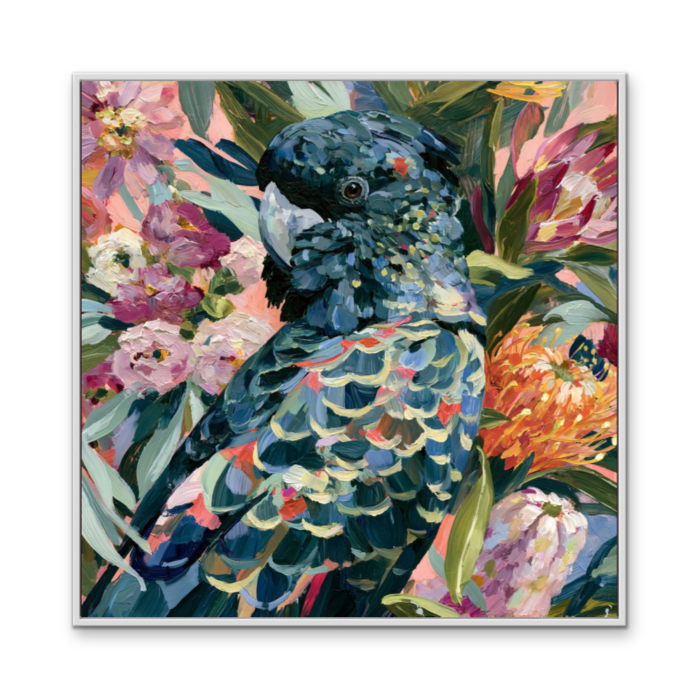 King Of The Bush IV by IHeartStudio - Australiana Black Cockatoo Canvas And Art Print