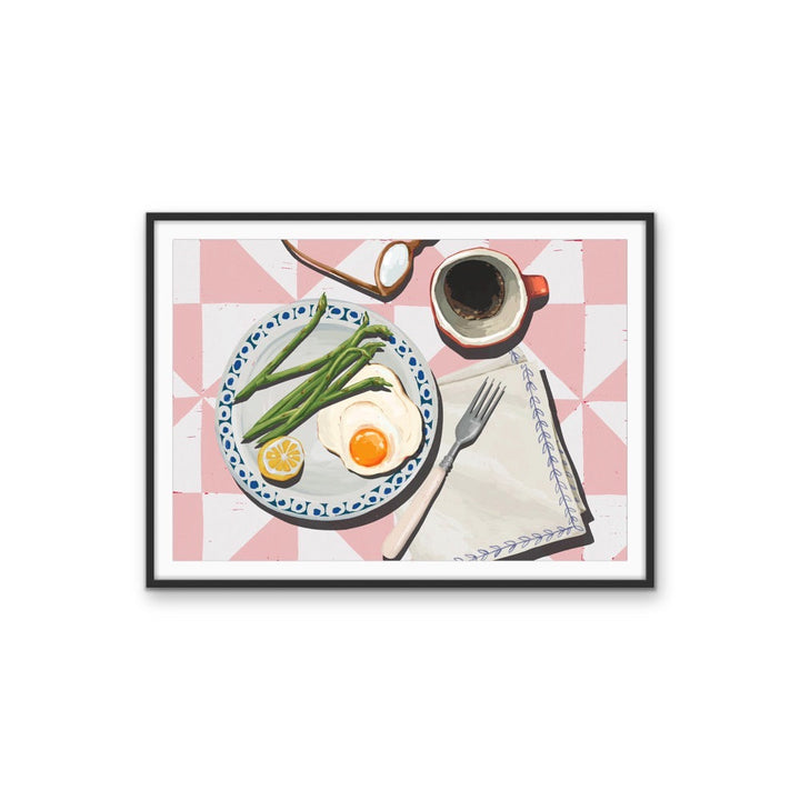Kitchen Still Life I - Eggs &amp; Coffee, Stretched Canvas or Wall Art Print I Heart Wall Art