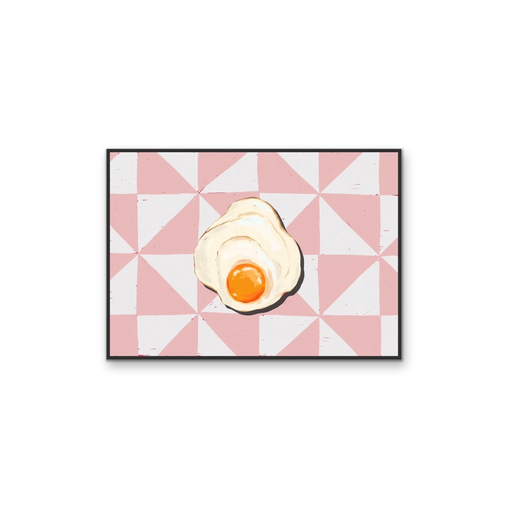 Kitchen Still Life II - Singular Egg Stretched Canvas or Wall Art Print I Heart Wall Art