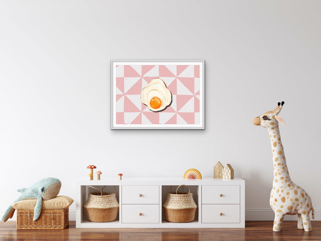 Kitchen Still Life II - Singular Egg Stretched Canvas or Wall Art Print I Heart Wall Art