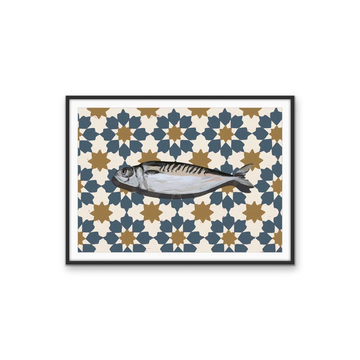 Kitchen Still Life V - Patterned Fish Stretched Canvas or Wall Art Print I Heart Wall Art