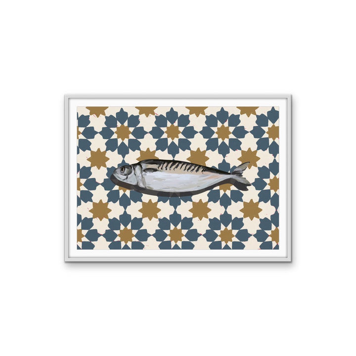 Kitchen Still Life V - Patterned Fish Stretched Canvas or Wall Art Print I Heart Wall Art