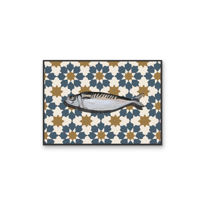 Kitchen Still Life V - Patterned Fish Stretched Canvas or Wall Art Print I Heart Wall Art