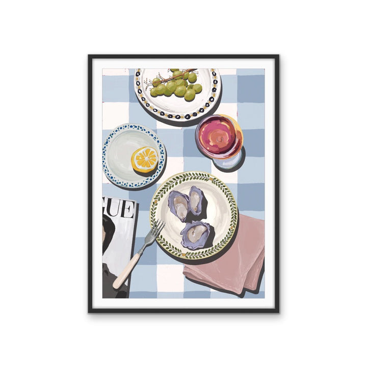 Kitchen Still Life VI - Oysters &amp; Fruit Stretched Canvas or Wall Art Print I Heart Wall Art