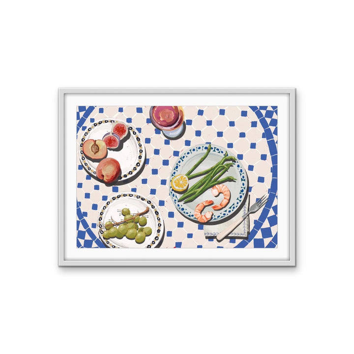 Kitchen Still Life VIII - Prawns &amp; Fruit Stretched Canvas or Wall Art Print I Heart Wall Art