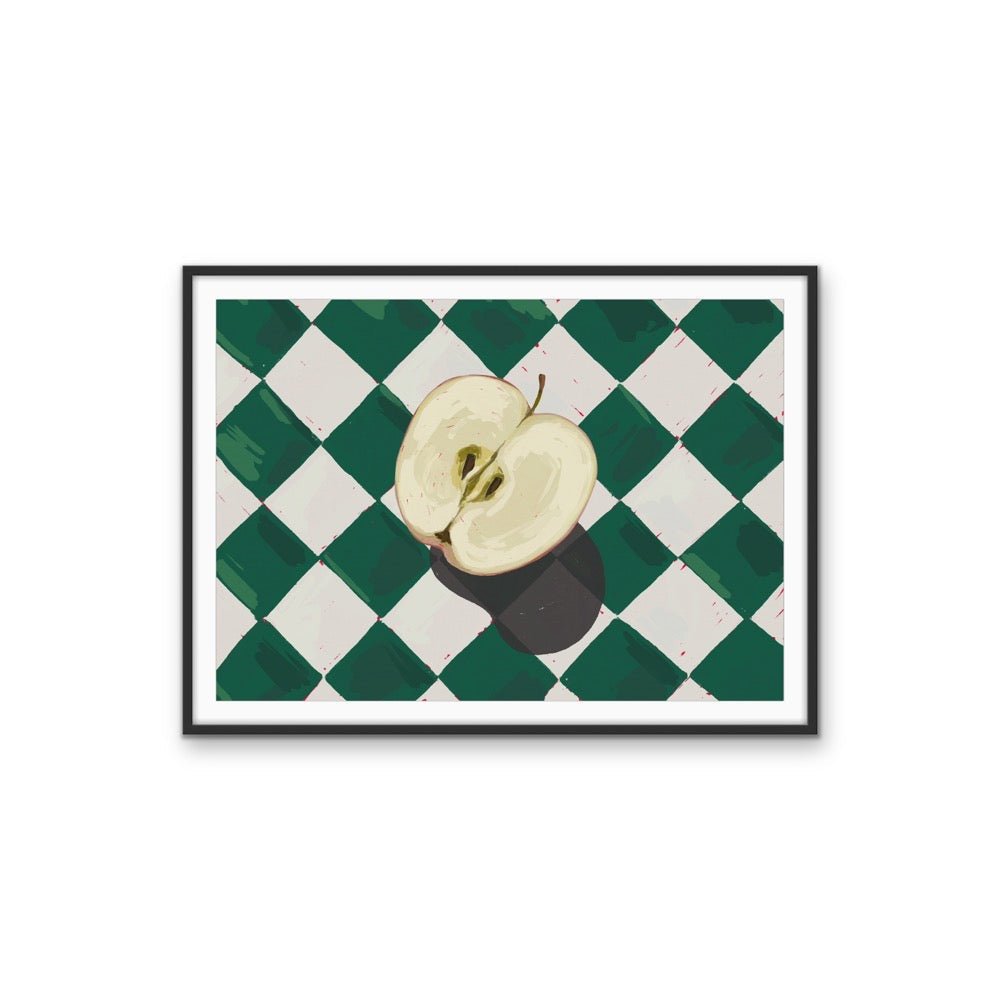 Kitchen Still Life XIII - Green Apple, Stretched Canvas or Wall Art Print - I Heart Wall Art - Poster Print, Canvas Print or Framed Art Print