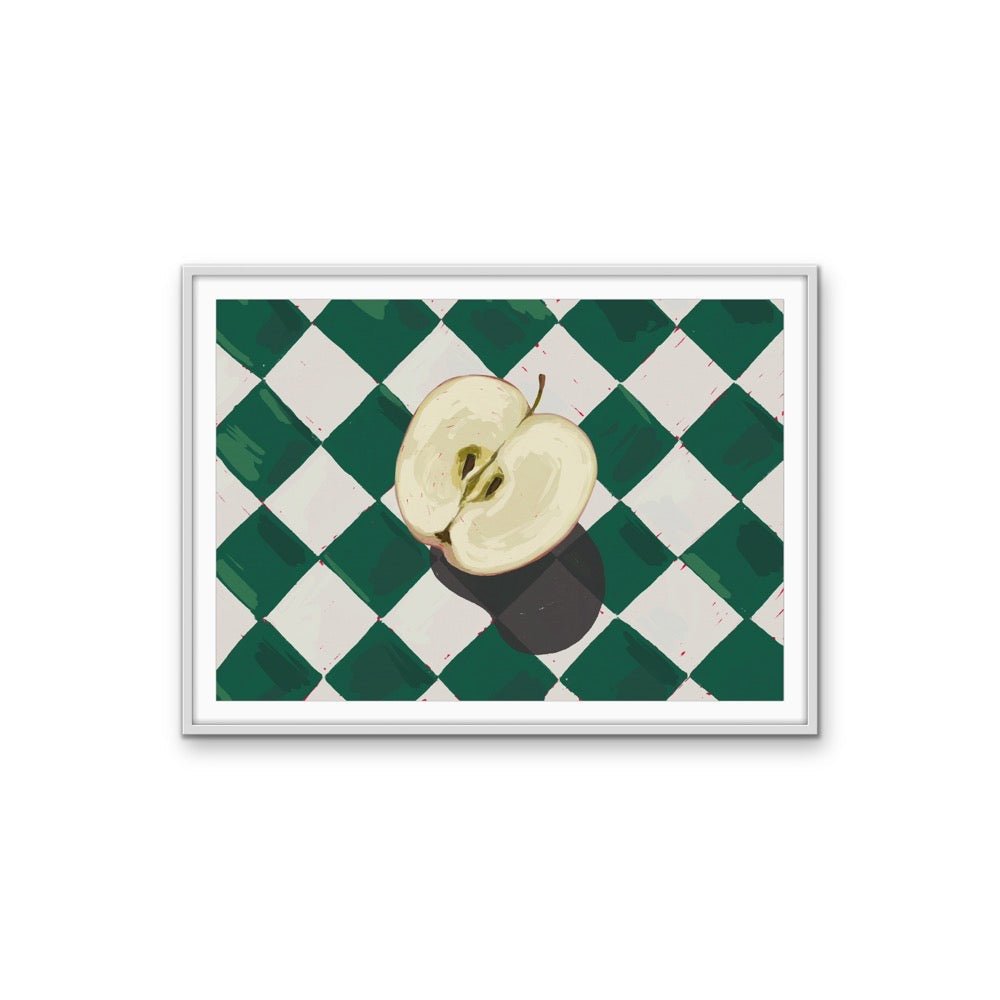 Kitchen Still Life XIII - Green Apple, Stretched Canvas or Wall Art Print - I Heart Wall Art - Poster Print, Canvas Print or Framed Art Print
