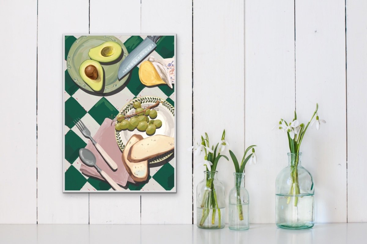 Kitchen Still Life XVI - Sandwiches for Lunch, Stretched Canvas or Wall Art Print - I Heart Wall Art - Poster Print, Canvas Print or Framed Art Print