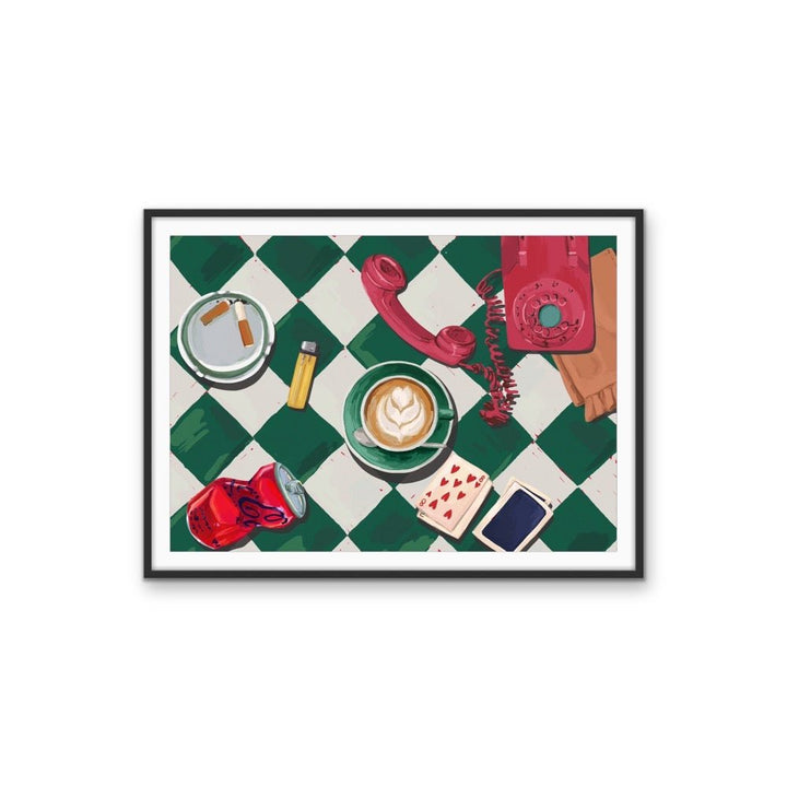 Kitchen Still Life XX - Cola &amp; Coffee, Stretched Canvas or Wall Art Print - I Heart Wall Art - Poster Print, Canvas Print or Framed Art Print