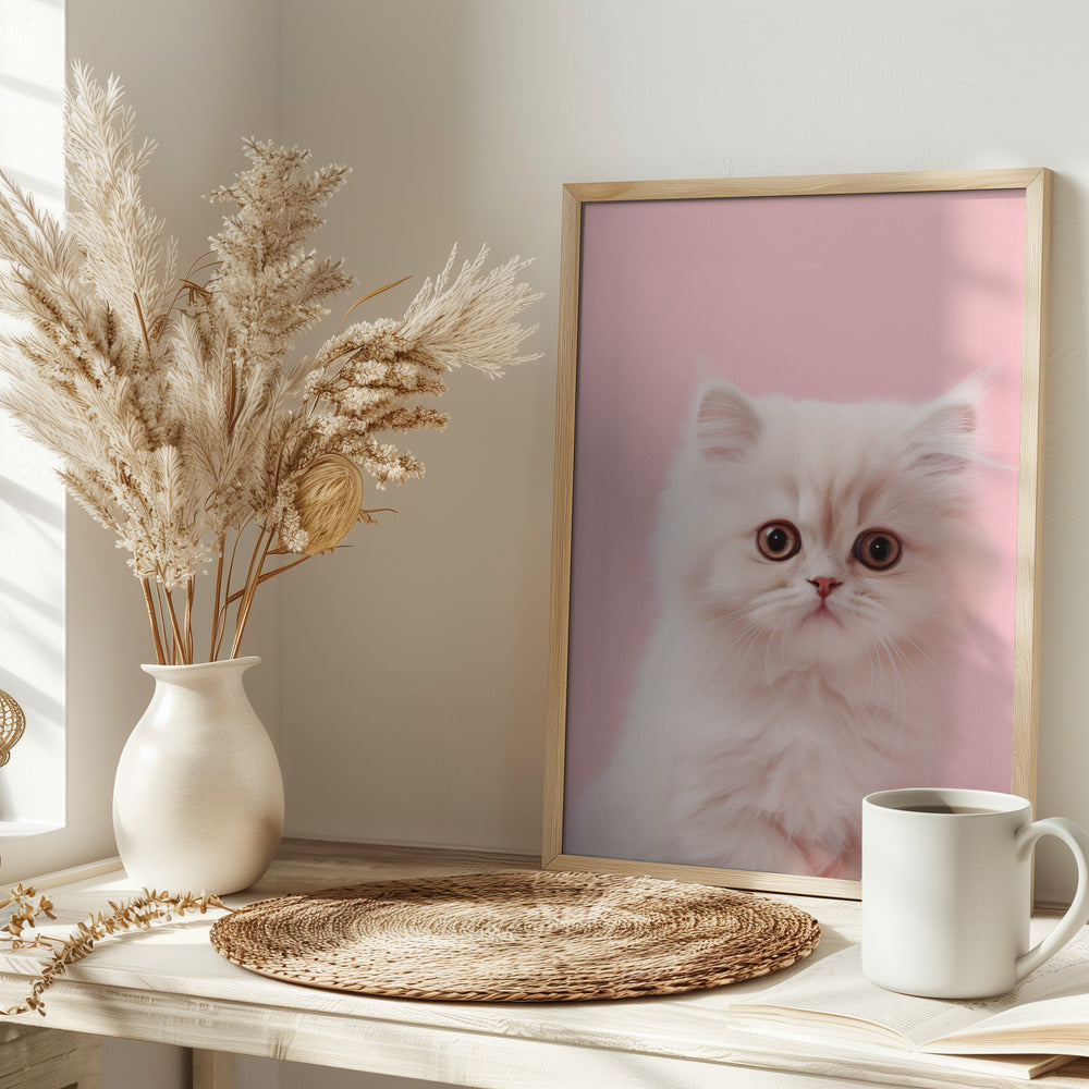 Kitty 4 - Stretched Canvas, Poster or Fine Art Print I Heart Wall Art