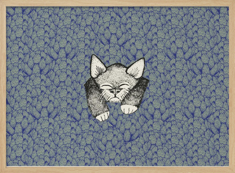 Kitty - Stretched Canvas, Poster or Fine Art Print I Heart Wall Art