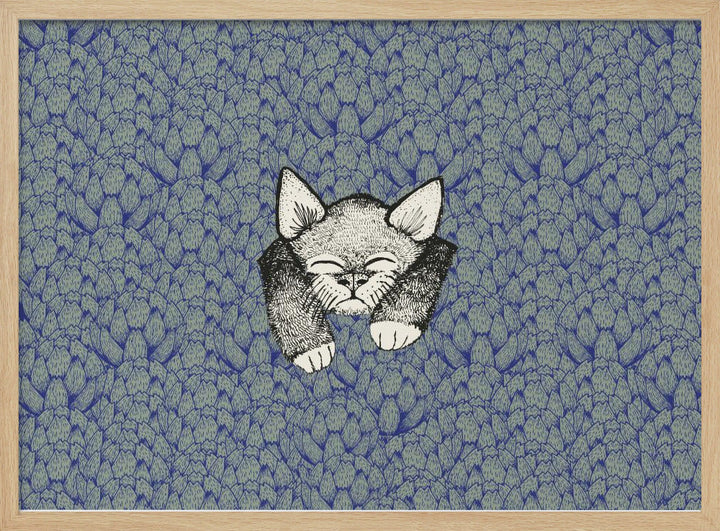 Kitty - Stretched Canvas, Poster or Fine Art Print I Heart Wall Art