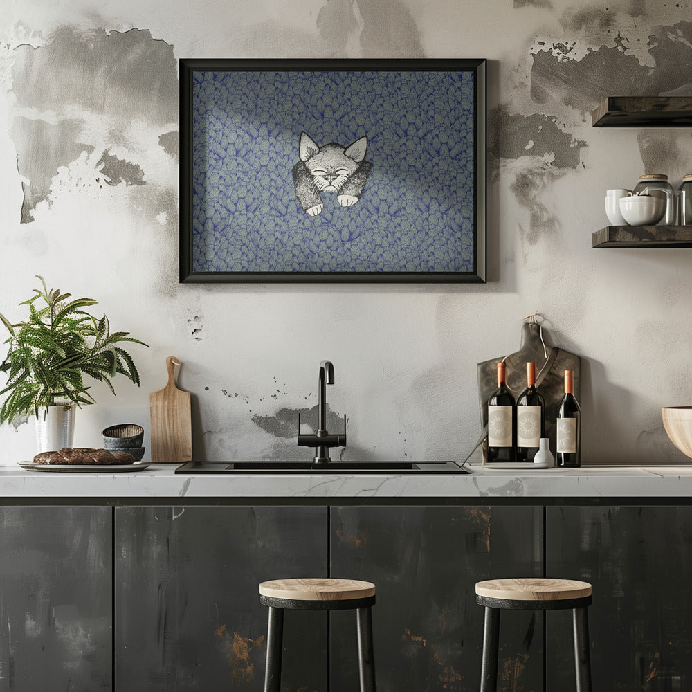 Kitty - Stretched Canvas, Poster or Fine Art Print I Heart Wall Art