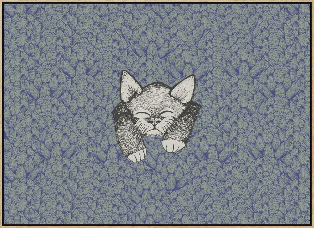 Kitty - Stretched Canvas, Poster or Fine Art Print I Heart Wall Art