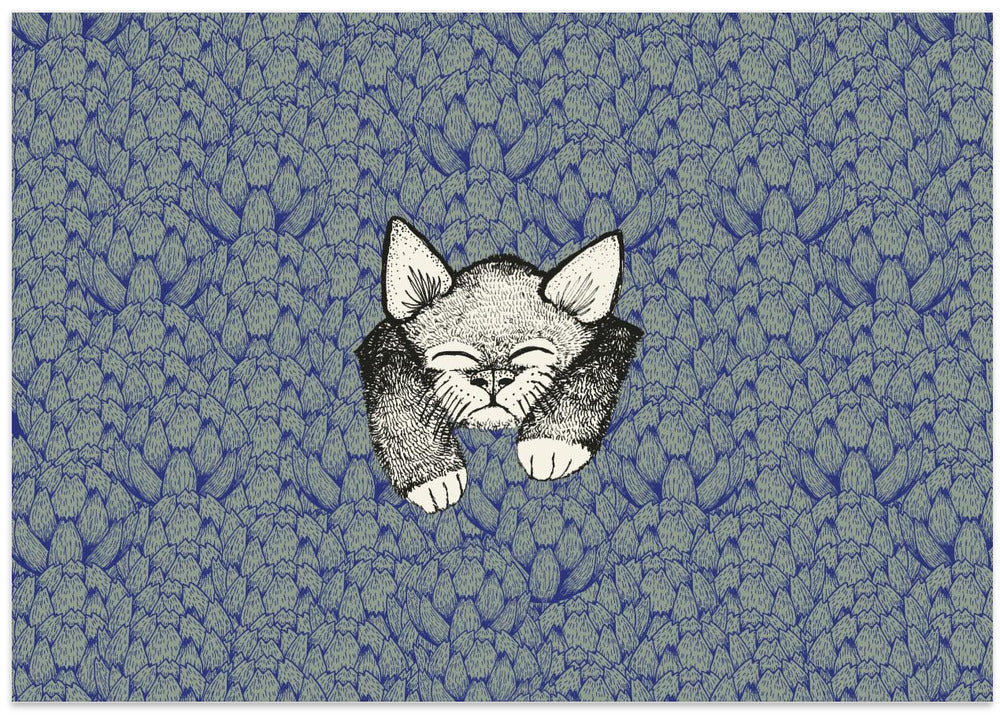 Kitty - Stretched Canvas, Poster or Fine Art Print I Heart Wall Art