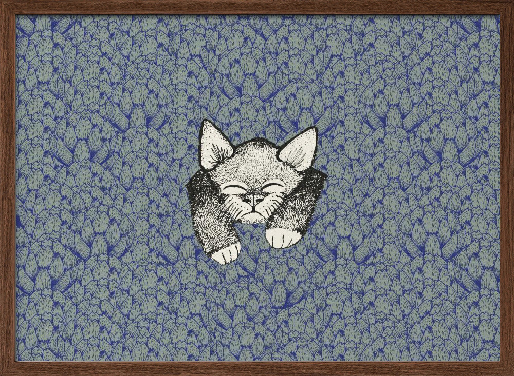 Kitty - Stretched Canvas, Poster or Fine Art Print I Heart Wall Art