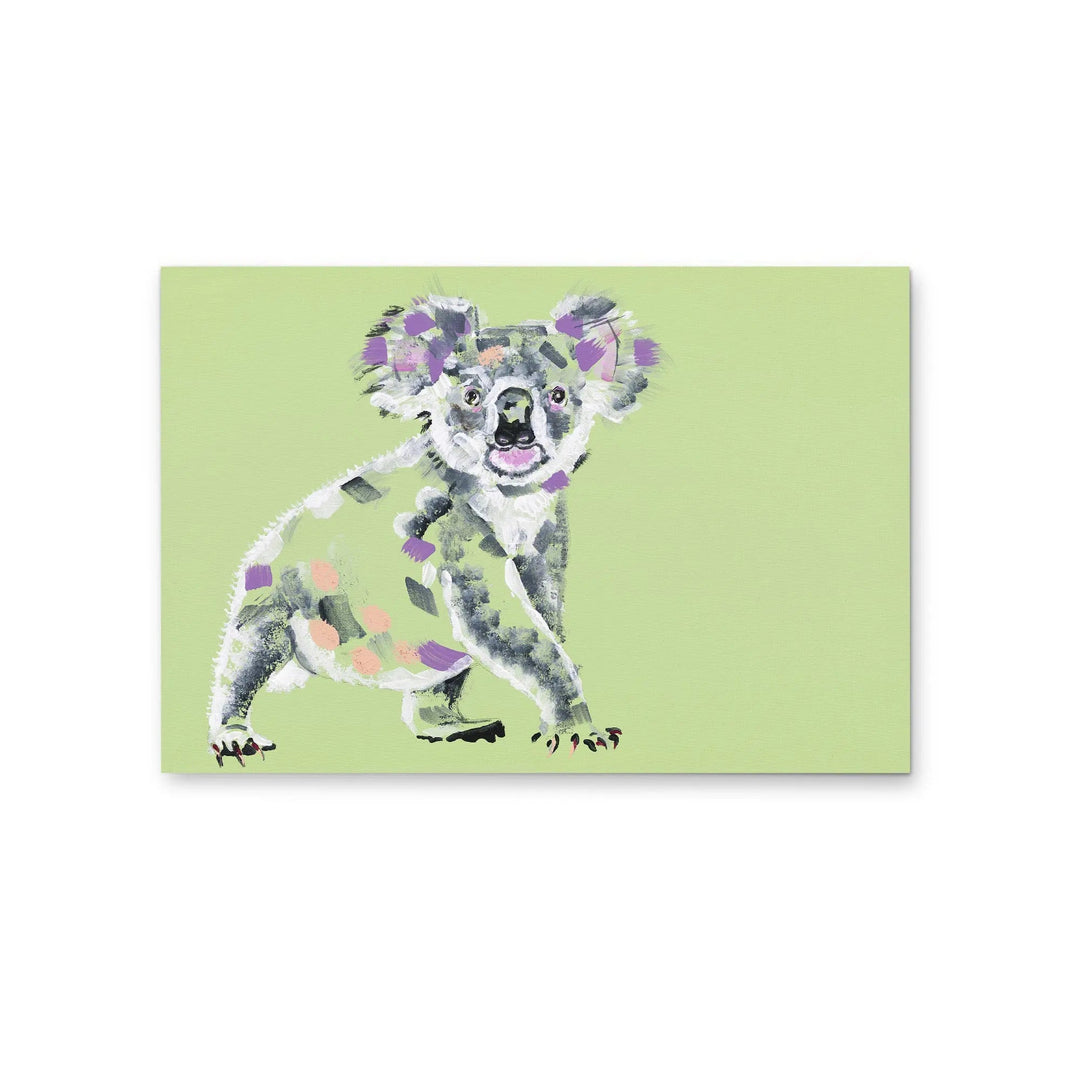 Koala by Lucy Hawkins - Stretched Canvas Print or Framed Fine Art Print - Artwork I Heart Wall Art Australia 