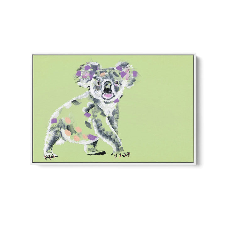 Koala by Lucy Hawkins - Stretched Canvas Print or Framed Fine Art Print - Artwork I Heart Wall Art Australia 