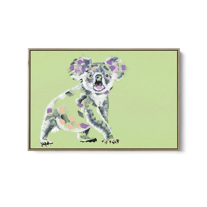 Koala by Lucy Hawkins - Stretched Canvas Print or Framed Fine Art Print - Artwork I Heart Wall Art Australia 
