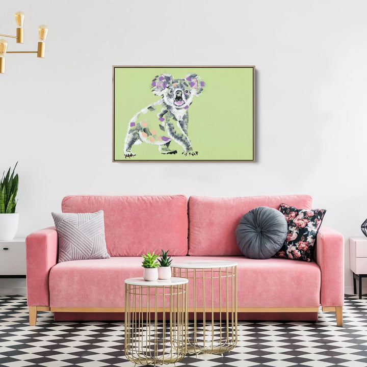 Koala by Lucy Hawkins - Stretched Canvas Print or Framed Fine Art Print - Artwork I Heart Wall Art Australia 