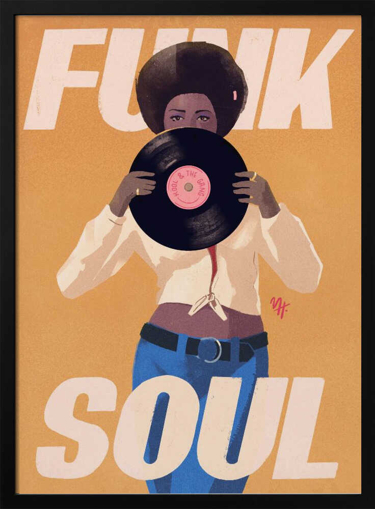 Kool &amp; the Gang - Stretched Canvas, Poster or Fine Art Print - I Heart Wall Art - Poster Print, Canvas Print or Framed Art Print