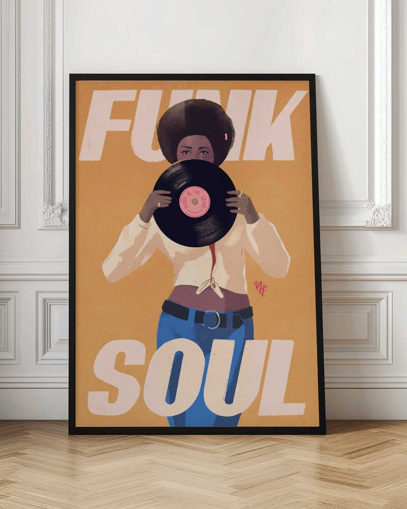 Kool &amp;amp; the Gang - Stretched Canvas, Poster or Fine Art Print - I Heart Wall Art - Poster Print, Canvas Print or Framed Art Print