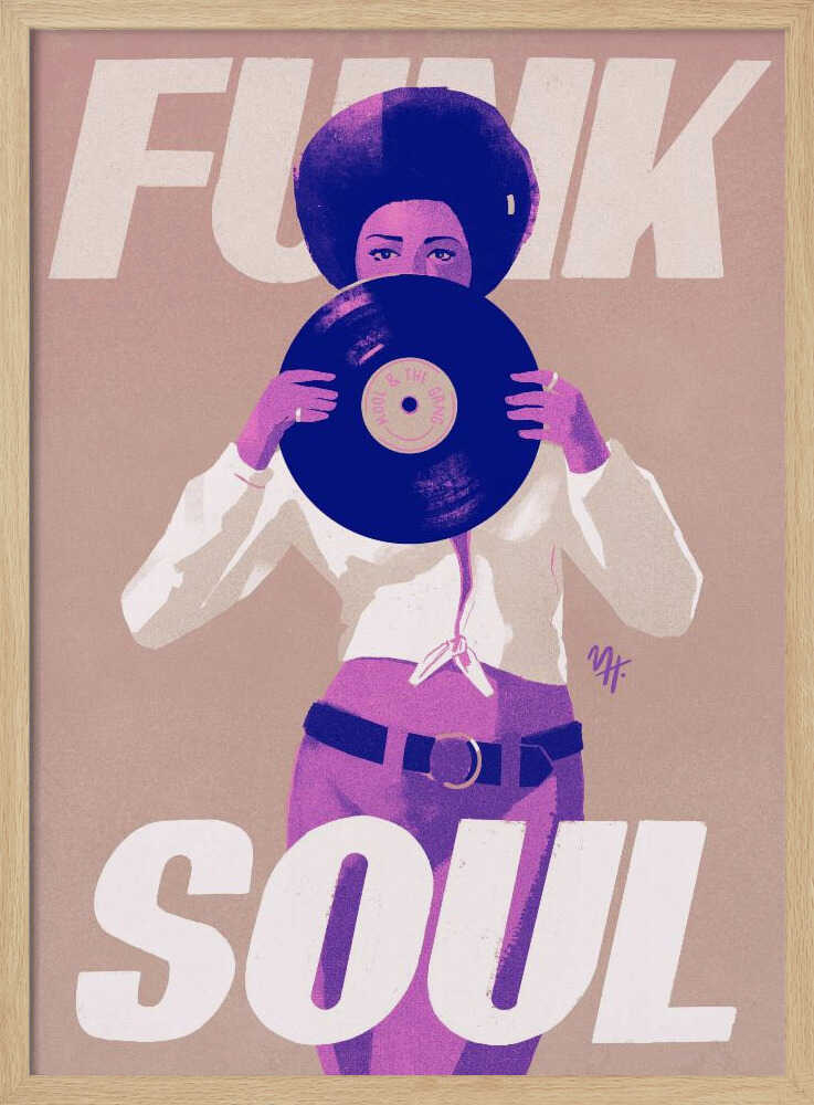 Kool &amp;amp; the Gang - Stretched Canvas, Poster or Fine Art Print - I Heart Wall Art - Poster Print, Canvas Print or Framed Art Print