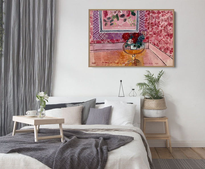 La Vie En Rose by Raoul Dufy- Pink Classic Traditional Still Life Art Print