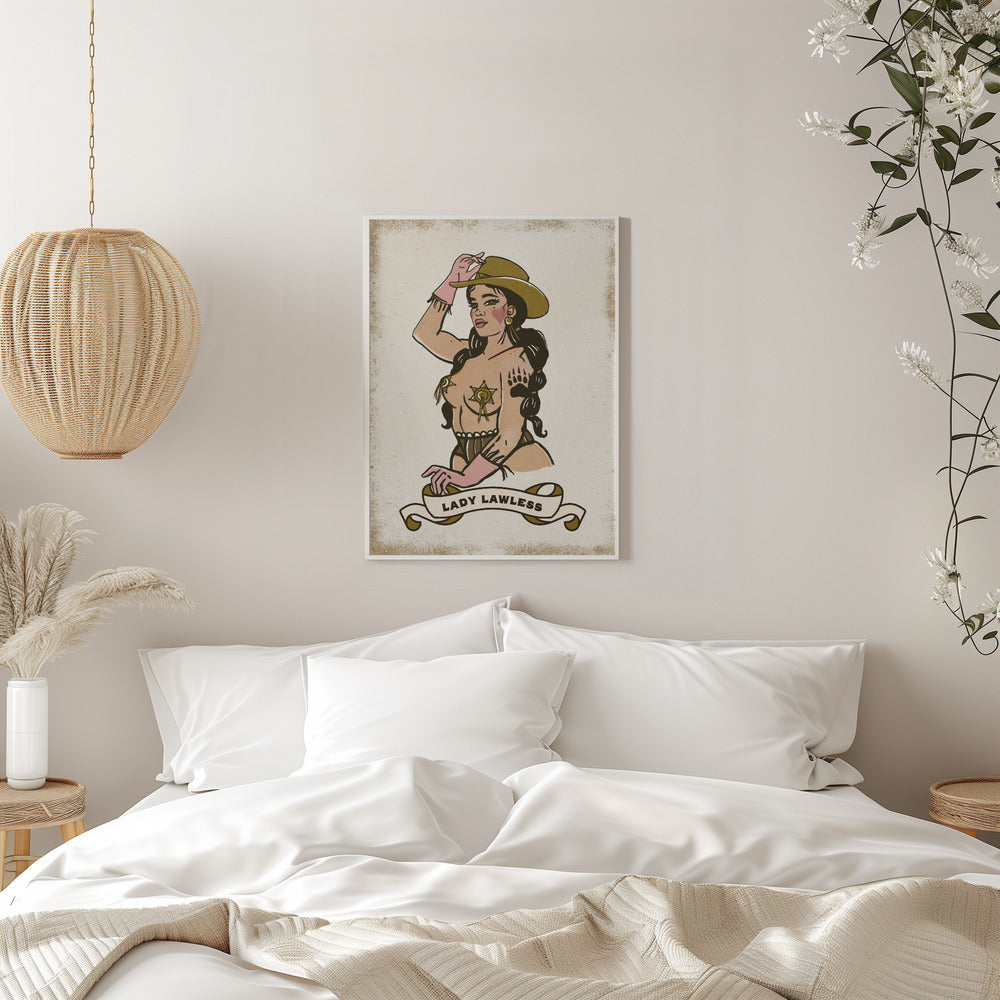 Lady Lawless - Stretched Canvas, Poster or Fine Art Print I Heart Wall Art