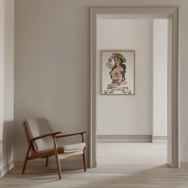 Lady Lawless - Stretched Canvas, Poster or Fine Art Print I Heart Wall Art