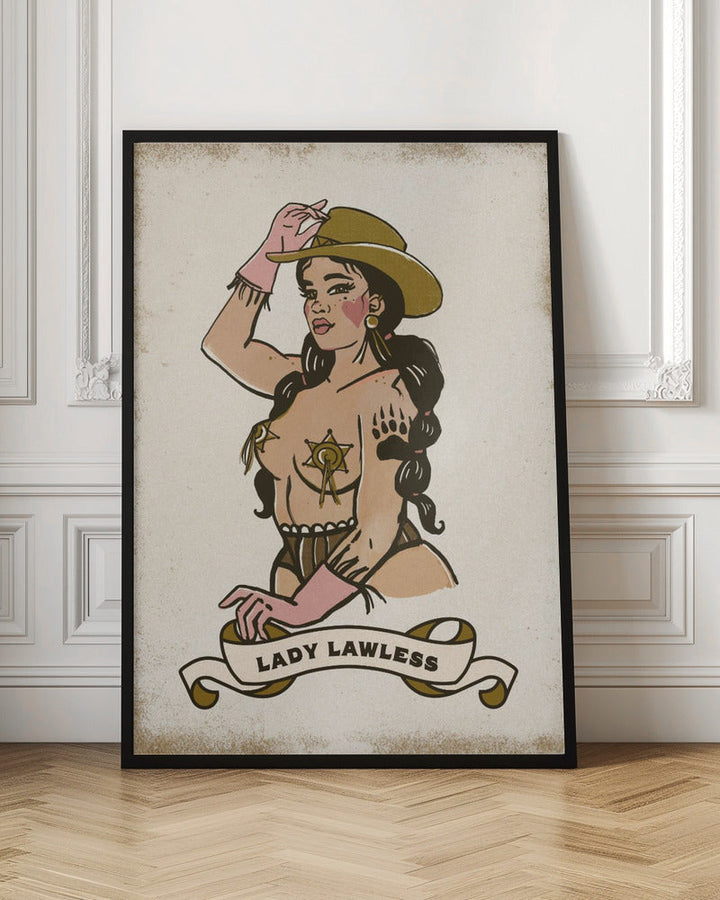 Lady Lawless - Stretched Canvas, Poster or Fine Art Print I Heart Wall Art