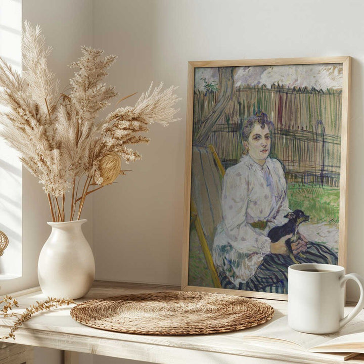 Lady With a Dog (1891) - Stretched Canvas, Poster or Fine Art Print - I Heart Wall Art - Poster Print, Canvas Print or Framed Art Print