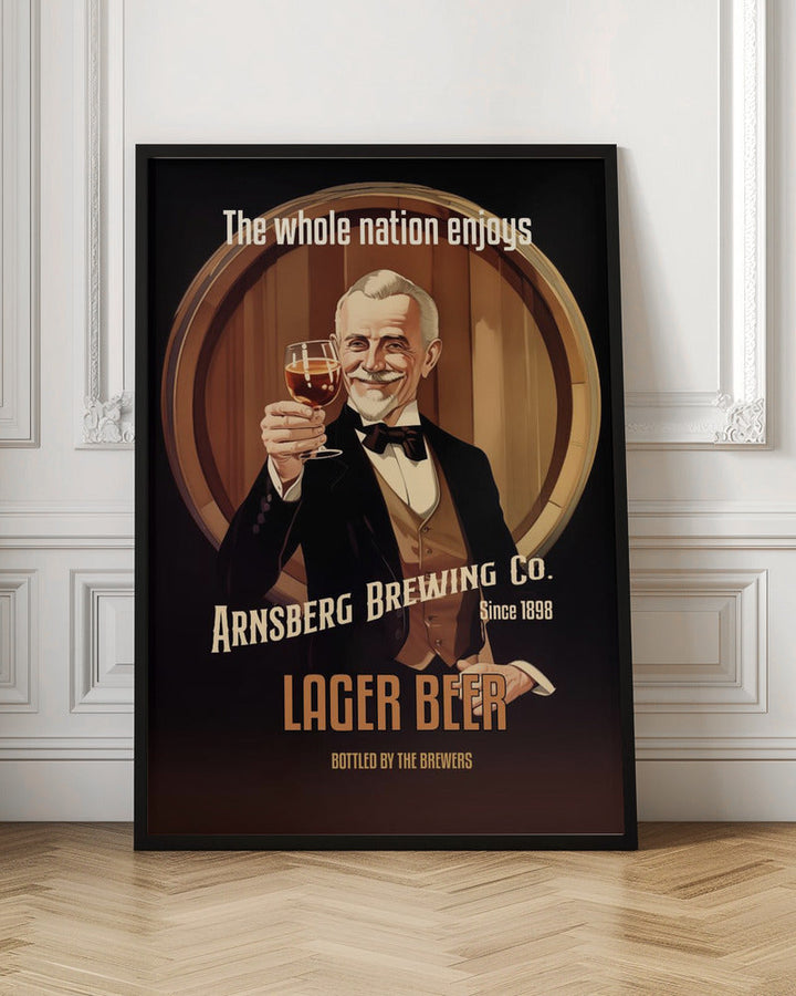 Lager Beer - Stretched Canvas, Poster or Fine Art Print I Heart Wall Art
